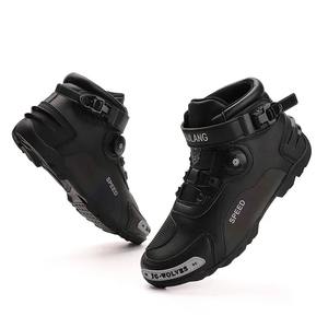 Botas de Motociclismo para Hombre |   Botas de Motociclismo de Cuero para Hombre |   Botas de Motociclismo Profesionales de Protección - Product Image 2