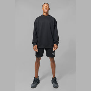 Sudadera Urbana de Diseñador para Hombre, Talla Grande, Mezcla de Algodón y Felpa, Estilo Holgado con Hombros Caídos, Informal, Fabricación de Marca Privada OEM - Product Image 3