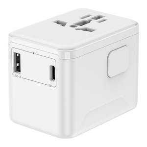 Adaptador de Viaje Blanco DC 9602USBC con Cable USB C para Australia, Europa, Reino Unido, EE. UU.-110-240V, Categoría de Producto: Conector USB - Product Image 4