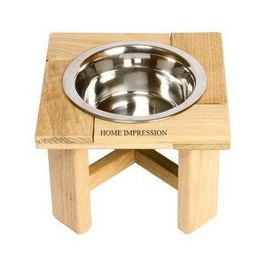 Cuenco de comida para perros de lujo de acero inoxidable pulido hecho a mano Calidad superior Ecológico Tamaño personalizable Marrón oscuro - Product Image 5