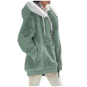 Chaquetas de Forro Polar Tejidas para Mujer, Otoño/Invierno, Cierre Completo, Logotipo Personalizado, Transpirables, Resistentes al Viento, Ropa Deportiva para Exteriores, Talla XL, Estampadas - Product Image 5