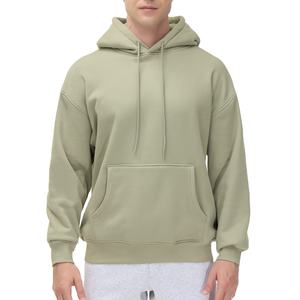 Vente en gros de sweats à capuche surdimensionnés de la meilleure qualité, 100% coton, 230 g/m², polaire thermique lourd, épaules tombantes, streetwear uni, saison hivernale - Product Image 1