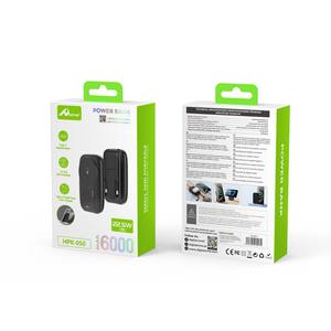 Batterie externe portable HPK-050 Digitalome, câble Type-C, charge sans fil, 60000mAh, USB, 25W, pour téléphone et casque - Product Image 2