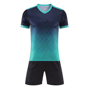 Haute qualité Polyester hommes sport Football maillot respirant Football uniformes ensembles Kits personnalisables adultes unisexe blanc Club - Product Image 5