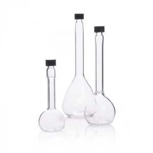 Frasco volumétrico de 10ml con tapón de vidrio intercambiable hecho de vidrio de borosilicato resistente al calor y de baja expansión - Product Image 4