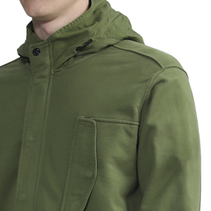 เสื้อมีฮู้ดผ้าขนแกะมีฮู้ด600 GSM มีกระเป๋าหน้าอกแบบซิปครึ่งตัวจากโรงงานเสื้อผ้า - Product Image 4