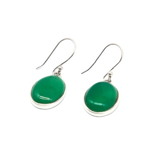 Elegant Vintage Genuine Green Gemstone Drop Earrings Sterling Silver Rose Gold Hook <b>Wedding</b> Engagement Party Gift Anti-allergy - Product Image 2