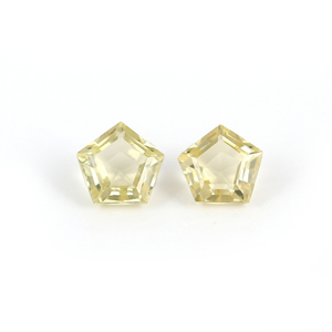 Cuarzo liso de 8mm facetado, piedra preciosa de limón amarillo Natural, calibrada suelta para pendientes, joyería - Product Image 1