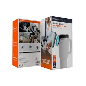 Porodo Lifestyle แก้วเก็บความร้อน40ออนซ์ทำจากสเตนเลสติดแม่เหล็กให้ความชุ่มชื้นและยึดติดได้ - Product Image 4