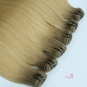 Perruques en cheveux naturels, extensions de cheveux vierges vietnamiens blonds doublement étirés, trame Genius Skin, 100 grammes, 2026 - Product Image 4