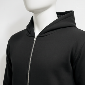 Sweat à capuche personnalisé en tissu molletonné 100% coton de haute qualité, à manches longues, style hiver, imprimé en relief, pour homme - Product Image 3