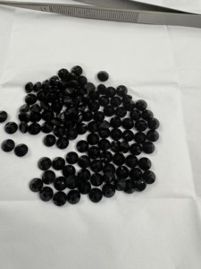 Piedras Preciosas Sueltas de Ónice Negro Sintético (Creado en Laboratorio) de Calidad Brillante, Corte de 5-6 mm, Pulido, Gemas Gigli Rigli - Product Image 4