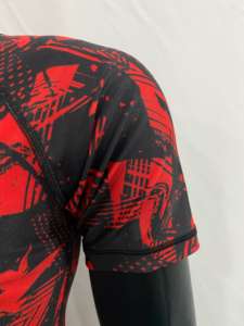 Media manga de compresión Rash Guards último brillante personalizado Jiu Jitsu Kimono De Jiu Jitsu colores manga corta hombres Rash Guards - Product Image 2