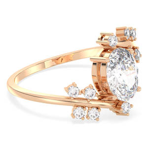 Anillo Solitario de Moissanita de Corte Ovalado de 1.43 Quilates, Plata de Ley 925 de Alta Calidad REYES, Certificado GRA, Joyería Fina para Mujer - Product Image 3