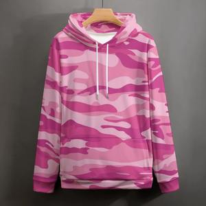 เสื้อฮู้ดผู้ชายสำหรับฝึกซ้อมฤดูใบไม้ผลิและฤดูใบไม้ร่วงชุดทำงานผ้ายืดพร้อมพิมพ์ลายพรางดีไซน์ใหม่ - Product Image 4