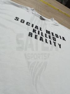 เสื้อยืดผู้ชายคุณภาพสูง 240gsm ผ้าฝ้าย 100% พิมพ์ลายสกรีนตามสั่ง คอกลม เป็นมิตรกับสิ่งแวดล้อม ระบายอากาศได้ดี มีไซส์พลัส - Product Image 2