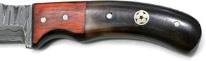 Couteau de skinner d'extérieur en acier damas fait à la main avec gaine en cuir pour la chasse et le camping Support OEM - Product Image 5