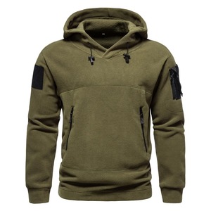 Sudaderas con Capucha de Forro Polar para Hombre, Otoño-Primavera, Estilo Táctico, Térmicas, con Múltiples Bolsillos, Ropa Masculina - Product Image 4