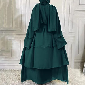 Haute qualité modeste mode une pièce pleine longueur prière Khimar pour Abaya femmes musulmanes en mousseline de soie respirant hauts - Product Image 5