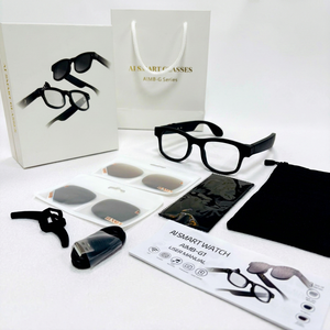 Lunettes Intelligentes AIMB AIMB-G1 avec Caméra 5MP, Bluetooth et Assistant IA pour la Prise de Photos en Extérieur, la Musique et les Appels - Product Image 1