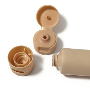 Tube souple cosmétique 30 ml beige nude avec bouchon à clapet en PP pour crème solaire, BB crème, fond <span class=keywords><strong>de</strong></span> teint, soins <span class=keywords><strong>de</strong></span> la peau et outils <span class=keywords><strong>de</strong></span> maquillage - Product Image 4