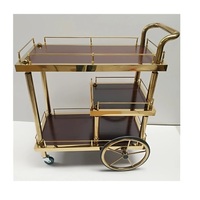 Chariot en métal au design attrayant Chariot de service fait main le plus vendu Chariot en métal de fantaisie classique et élégant en gros Nouveau