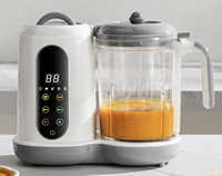 Robot culinaire pour bébé tout-en-un à écran tactile numérique, faible MOQ, pour fruits/viande/poisson/légumes, avec fonction vapeur, appareil électroménager