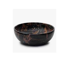 Grands bols de service fantaisie de couleur noire brillante avec matériau de luxe pour la décoration intérieure bols de service fantaisie uniques pour ustensiles de cuisine bol de service - Product Image 3