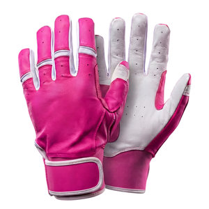 Elite Pink Genuine Cowhide Leather Baseball Batting Gloves | Pro-Style High-Traction Grip for Maximum Hitting Power - Product Image 1