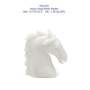 Hermosa escultura de cabeza de caballo de mármol blanco hecha a mano única para uso en decoración de hogar y Hotel acentos decorativos de mármol - Product Image 4
