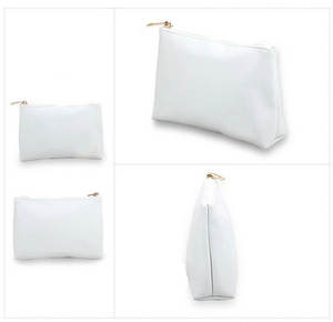 Pochette organisateur cosmétique portable en cuir de mode avec logo personnalisé imprimé motif fermeture à glissière durable - Product Image 2