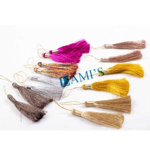 ขายส่งที่มีสีสัน8เซนติเมตรแฮนด์เมดผ้าไหมพู่สำหรับเครื่องประดับทำ - Product Image 6