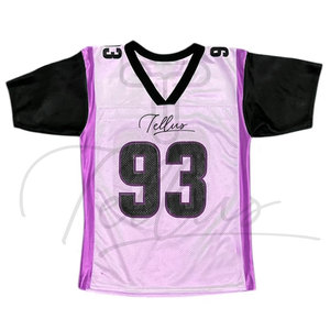 Vêtements de sport personnalisés pour garçons, maillots et uniformes de football américain, shorts respirants à séchage rapide pour jeunes, 100% polyester - Product Image 3