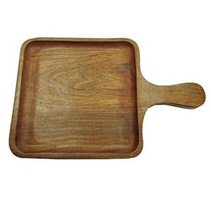Assiette de service carrée en bois pour pizza plateau de service en bois de taille personnalisée pour dessus de table à bas prix - Product Image 4