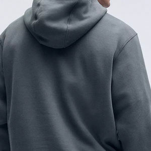 เสื้อมีฮู้ดโอเวอร์ไซซ์ของผู้ชายผ้าคอตตอน500gsm พิมพ์ลายดิจิตอลปักลาย3D ไหล่เทอร์รี่ฝรั่งเศส - Product Image 6