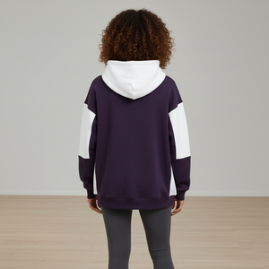 ราคาขายส่ง เสื้อฮู้ดดี้ผู้หญิง ผ้าฝ้าย 100% ทรงหลวม ไหล่ตก พิมพ์ลายพัฟฟ์ สไตล์สตรีทแวร์ โอเวอร์ไซส์ เสื้อสวมหัว ออกแบบเองได้ - Product Image 6