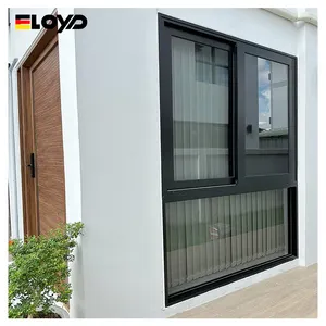 Esliding d standartları yüksek enerji verimliliği çift cam alüminyum termal mola upvc sürgülü pencereler