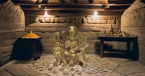 2,7 pulgadas latón Durga Idol religioso hindú decoración del hogar escultura y estatua - Product Image 5