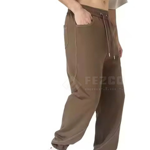 Diseño personalizado de alta calidad de los hombres rectos de algodón casual Tallas grandes pantalones de chándal en stock - Product Image 4