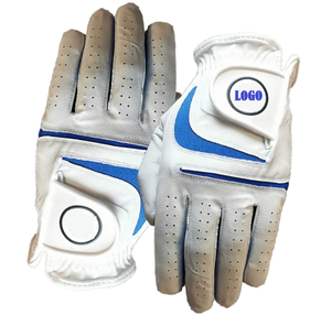 Guantes de golf de cuero Cabretta con logotipo personalizado de alta calidad, cuero genuino transpirable para mano izquierda y derecha, precio para uso deportivo - Product Image 2