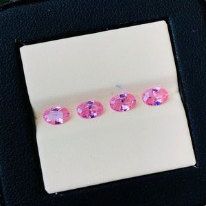 Directo de fábrica 6x4 ~ 15x20mm rubelita Rosa suelta Zirconia cúbica juego de joyas de piedras preciosas tamaño calibrado - Product Image 4