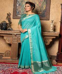 Nuevo fabuloso look Festival desgaste algodón seda bordado trabajo sari con blusa pieza mujeres indias usan Sari bajo precio Surat ropa - Product Image 6