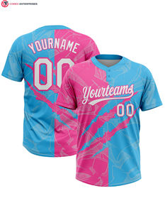 Camisetas de softball de dos botones Premium Ropa de béisbol y softbol Camisetas de béisbol de secado rápido para mujeres - Product Image 1