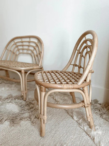 ขายส่งอุปกรณ์ประกอบฉากงานแต่งงานวันเกิดเหตุการณ์Bohoเด็กชายหาดพรรคเก้าอี้หวายเด็กทารกไม้เด็กทอเก้าอี้รับประทานอาหาร - Product Image 4