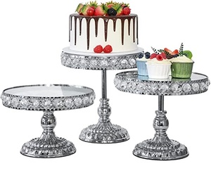 Support de gâteau en métal de finition enduit de poudre noire pour centres de table décoratifs de luxe pour mariage, fête d'anniversaire, offre spéciale - Product Image 6