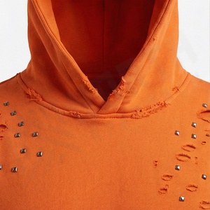 Sweat-shirts thermiques surdimensionnés 100 % coton de haute qualité, anti-plis, avec logo personnalisé, pour hommes, style français 3D, vente en gros, pour l'extérieur - Product Image 4