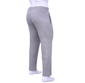 Pantalon de jogging décontracté pour homme en molleton de coton chiné, taille élastique, coupe droite, personnalisable en gros, marque privée OEM - Product Image 5