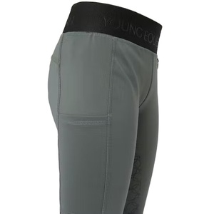 Ropa Ecuestre para niños estirable de marca a la moda, mallas de asiento completo de silicona para montar a caballo, mallas con pantalones - Product Image 1