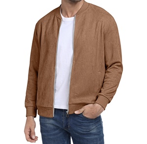 Chaqueta Varsity de Punto Impermeable para Hombre, Diseño y Color Personalizados, Estilo Urbano con Estampado 3D en Felpa, para Invierno - Product Image 1