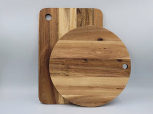 Tabla de Cortar Reversible de Madera de Alta Calidad para Cortar y Servir, Ideal para el Hogar y Cocina Profesional, Loto Azul - Product Image 4